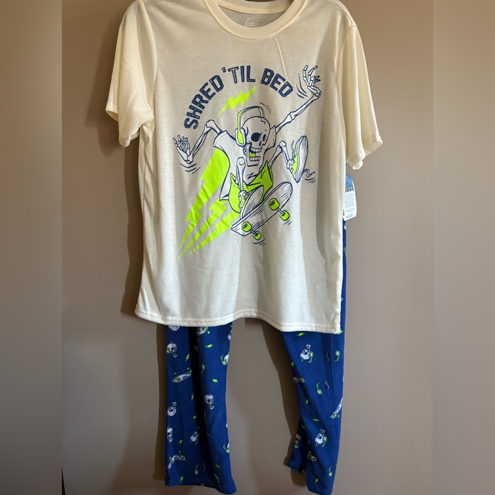 NWT Wonder Nation 2 piece Pajama Set size XL 14/16 Husky